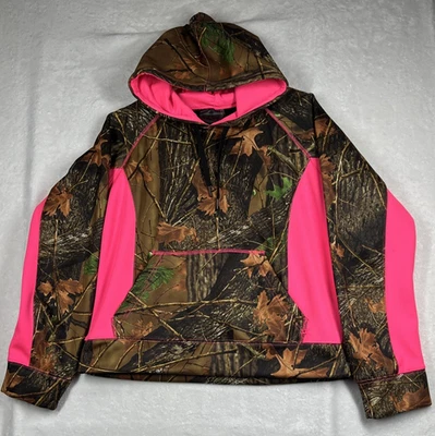 Trail Crest Youth Pink Camo Hoodie Sweatshirt Jacket Size L /XL - Image 1 of 4