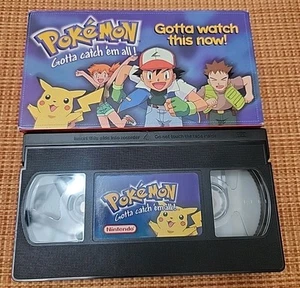 Vintage 1998 Pokemon Nintendo Promo VHS Gotta Watch This Now No Inserts - Picture 1 of 7