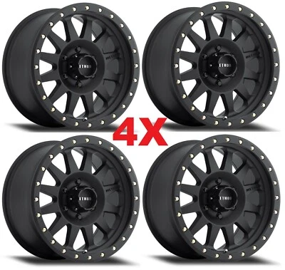 17 BLACK WHEELS RIMS OFF ROAD METHOD MR30478560500 FUEL XD DOUBLE STANDARD Foto 1 de 4