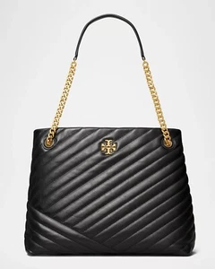 Tory Burch Kira Chevron Quilted Leather Chain Tote Bag ***NEW*** - Picture 1 of 12