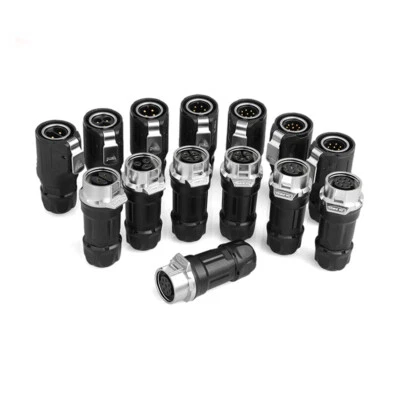 UL CE M16 23 4 5 7 8 9 Pin Adapter Waterproof Soldering Aviation Cable Connector - Image 1 of 4