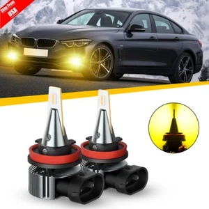 H11 H8 LED Fog Driving Light Bulbs For 2013 2014 2015 Honda Accord Golden Yellow - Picture 1 of 13