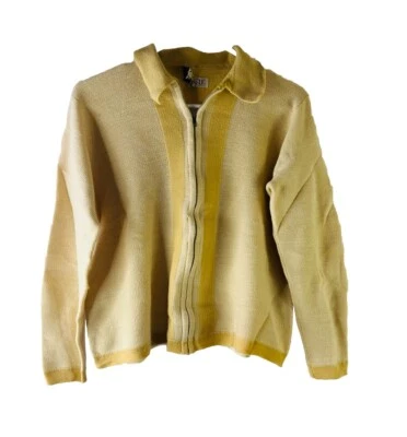 Cárdigan Suéter Abrigo Preppy Vintage Años 50 Para Mujer Grande Lana Virgen Bloque de Color Foto 1 de 4