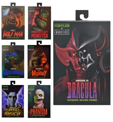 Figuren NECA Universal Monsters x Teenage Mutant Ninja Turtles Kollektion TMNT