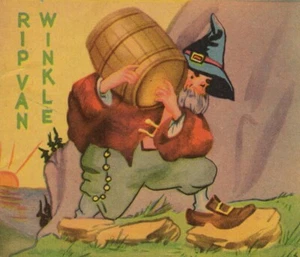 Folleto de cómic hueco Rip Van Winkle Sleep de colección regalo premium ilustrado pequeño - Imagen 1 de 4