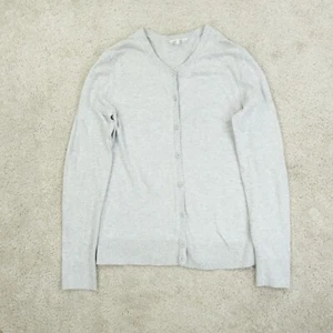 Gap Cardigan Womens Medium Button Up Classic Soft Girl Crew Neck Quiet Luxury - Picture 1 of 10