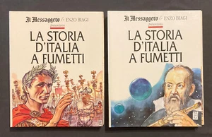 2 Vol. Enzo Biagi DIE GESCHICHTE ITALIENS IN COMICS Der Bote Milo Manara Ongaro - Bild 1 von 3