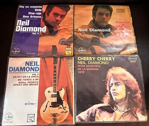 NEIL DIAMOND Great Lot of 4 MEXICAN7" EP Pop Rock - Picture 1 of 3