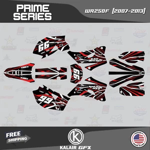 Graphics Kit for YAMAHA WR250F 2007 2008 2009 2010 2011 2012 2013 Prime Red - Foto 1 di 6