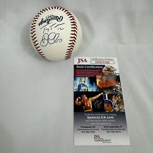 Didi Gregorius & Troy Tulowitzki Signed Yankees OMLB Baseball Autographed JSA