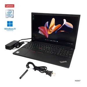 Lenovo ThinkPad E15 15.6'' Laptop i5-10210U 16GB RAM 256GB SSD Win 11 Pro H3067 - Picture 1 of 17