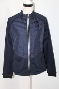 NWT Bogner Fire & Ice Katha4 Hybrid Quilted Zip Front Jacket Navy L - Picture 1 of 7