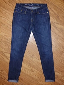 Levis Capital E Skimmer Slim Skinny Dark Wash Denim Jeans Sz 26 Excellent! - Picture 1 of 6