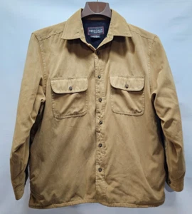 Forecast by Weatherproof Men Size L Lined Shirt/Jacket Brown Casual Work Outdoor - Picture 1 of 9