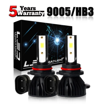 9005 HB3 LED Headlight Bulbs Kit for 2007-2022 Lexus RX350 High Beam 6000K - Image 1 of 4