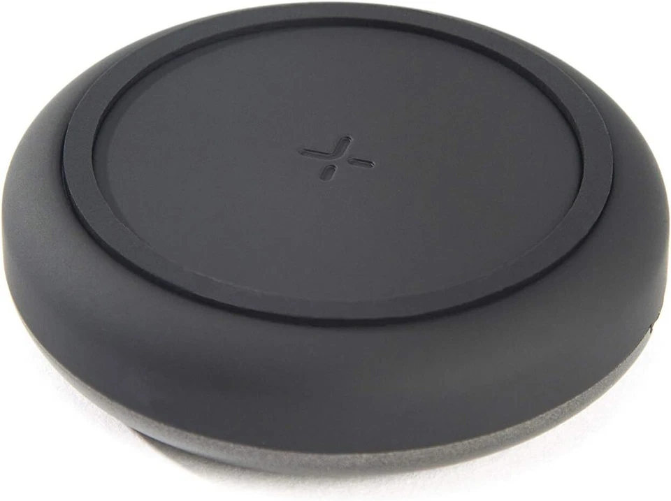 Tylt Medallion Compact Wireless Charging Pad w/ Type C Cable for iPhones Galaxy
