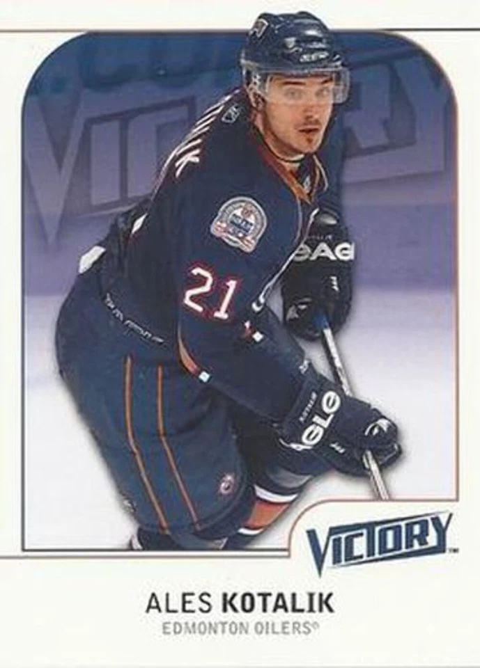 #76 Ales Kotalik - Edmonton Oilers - 2009-10 Upper Deck Victory Hockey - Image 1 of 1