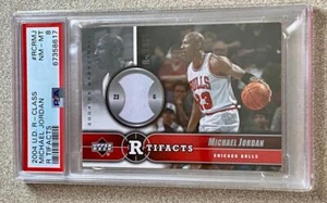 2004 Upper Deck Michael Jordan R-Class R TIFACTS PSA 8 NM-MT Pop 2 - Picture 1 of 2