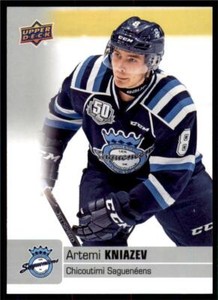 2019-20 UD CHL Base Set #58 Artemi Kniazev - Chicoutimi Sagueneens
