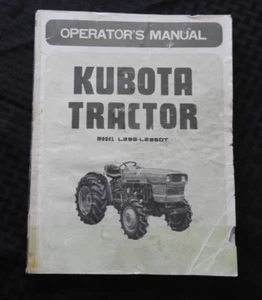 1976-1985 GENUINE KUBOTA L295 L295DT TRACTOR OPERATORS MANUAL + PARTS CATALOG - Picture 1 of 6
