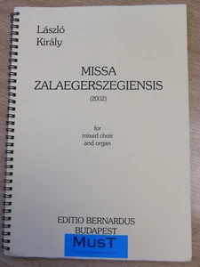 Laszlo Kiraly - Zalaegerszegiensis Mass - SATB And Piano - Sheet Music Book - Picture 1 of 4