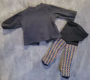 Muñeca American Girl de hoy de colección negra tejida Top y medias Argyle usadas - Imagen 1 de 1