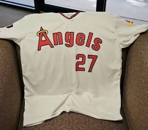 Los Angeles Angels Mike Trout White Promotional Jersey Shirt Size XL - Picture 1 of 2