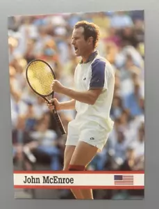 1993 Fax Pax #40 John McEnroe Rookie Tennis Card - MINT QTY Discount - Free Ship - Picture 1 of 2