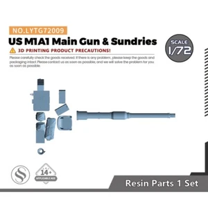Yao's Studio LYTG72009 1/72 US M1A1 Main Gun & Sundries - Picture 1 of 6
