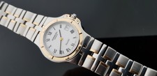 Raymond Weil Parsifal Gents St.Steel B/let Watch with 18ct Gold Bezel in RW Box.