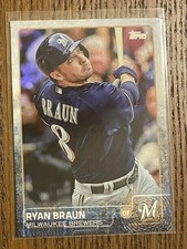 2015 Topps RYAN BRAUN Foil Parallel card BREWERS