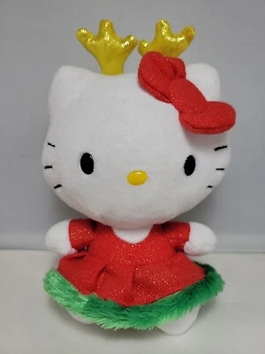 Hello Kitty TY Sanrio Christmas Plush Stuffed Animal 6.5 In 2014 - Image 1 of 4