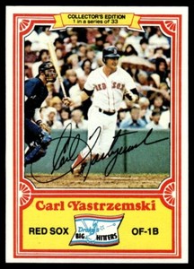 1981 Topps Drake's Big Hitters Carl Yastrzemski Boston Red Sox #1