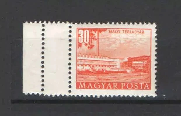 Specials - Hungary 1953. Buildings doublee perf. left side MNH (**) Mi.: 1309 - Image 1 of 1