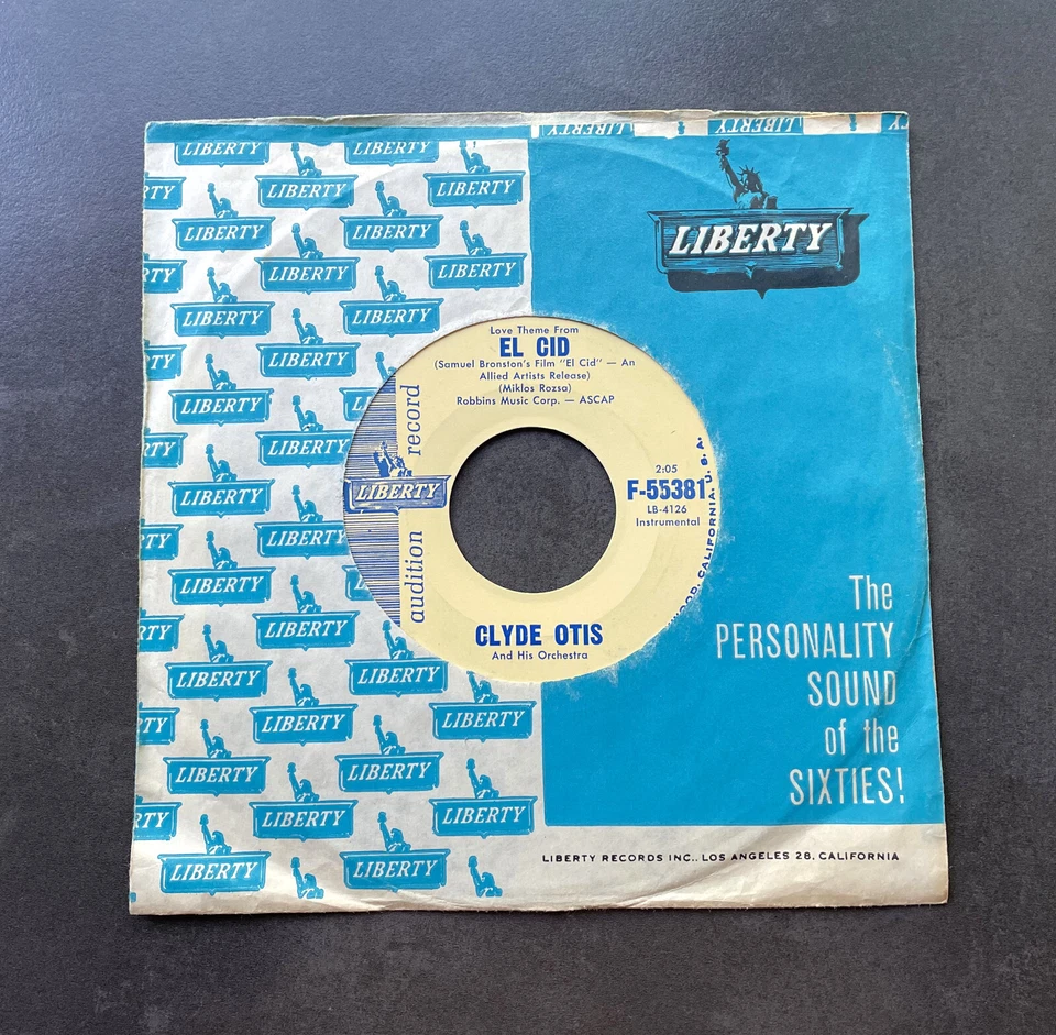 7" Clyde Otis - El Cid - US Liberty Promo OST - Bild 1 von 1