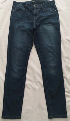 WOMEN'S d Jeans JEGGING STRETCHY SKINNY DENIM DARK BLUE JEAN PANTS SIZE 8 x29L - Image 1 of 4