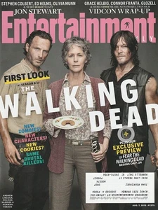 Entertainment Weekly Aug 7, 2015 THE WALKING DEAD-RICK SPRINGFIELD-JIMMY PAGE-LZ - Picture 1 of 3
