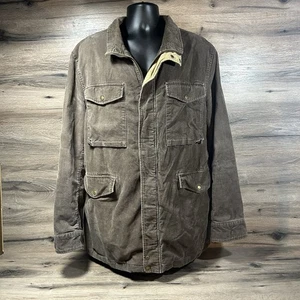Express Jacke Herren XL braun Cordkragen gefüttert Workwear Chore Mantel - Bild 1 von 10