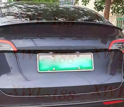For Tesla Model Y 2021-2023 Black ABS Rear Door Trunk Lid Tailgate Strip Trim - Image 1 of 4
