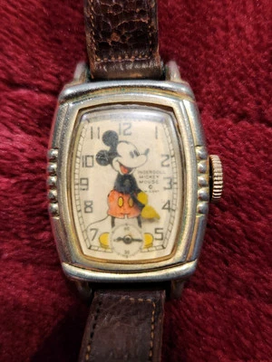 Vintage Ingersoll Mickey Mouse Watch All Original.  Early 1930's  Not Working - Изображение 1 из 3