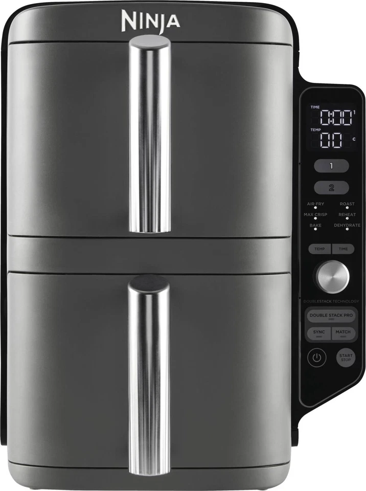 Ninja SL400EU Doppel-Heißluft-Fritteuse NEU OVP