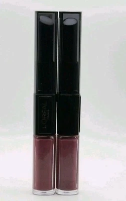 LOREAL - LOT of 2 - Infallible Pro Last 2 Step Lipcolor - 107 Violet Parfait-NEW - Image 1 of 4