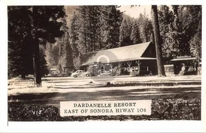 Dardanelle Resort Sonora Pass CA Tuolumne County 1940s RPPC Photo Postcard COPY - Picture 1 of 2