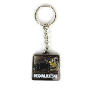 First Gear Komatsu Two-Sided Keychain Featuring Dozer & Wheel Loader 90-0626 - Picture 1 of 3