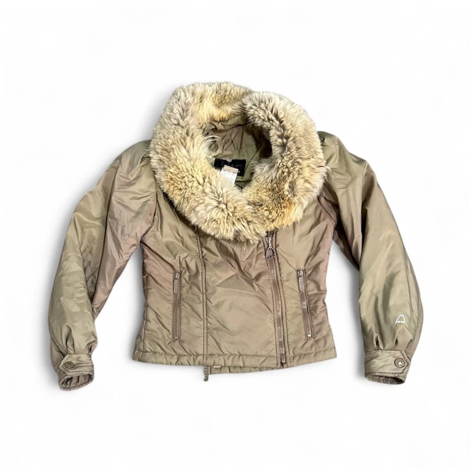 CHAQUETA ESQUÍ VINTAGE HEAD IRIDISCENTE BEIGE PIEL COYOTE TALLA S/M Foto 1 de 4