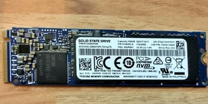  TOSHIBA SSD M.2 2280 PCIE NVME 256GB THNSF5256GPUK SSS0L24685  LENOVO 00UP541 - Bild 1 von 3