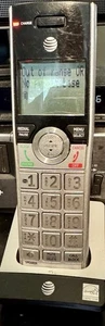AT&T DECT 6.0 CL82407 HS Cordless Phone Handset With Charging Base - Silver - Picture 1 of 4