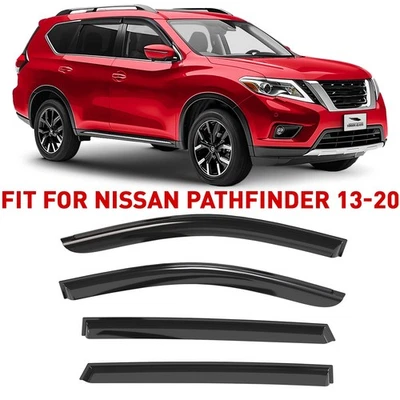 Defletores de janela lateral protetores de chuva para 2013-2020 Nissan Pathfinder PROVA DE QUEBRA - Imagem 1 de 4