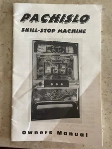 Pachislo Slot Machine Owners Manual - Picture 1 of 1