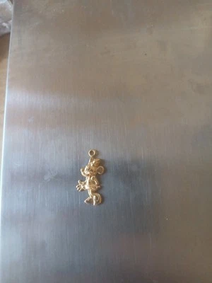 Oro 14K Walt Disney/Van Dell ☆ Dije Mickey Mouse ♤VINTAGE♤ Firmado 0,7 gramos Foto 1 de 2